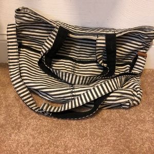 Thirty-One Retro Metro Foldover Twill Stripe
